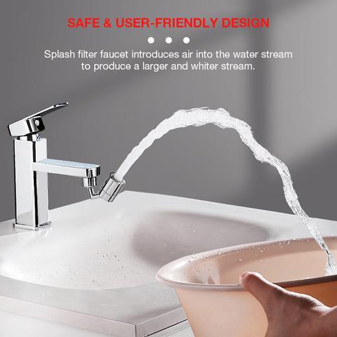 Universal Splash Filter Faucet Extender For Kitchen Sink Water Saving 5769190670490-1