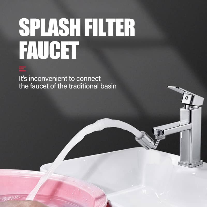 Universal Splash Filter Faucet Extender For Kitchen Sink Water Saving 5769190670490-1