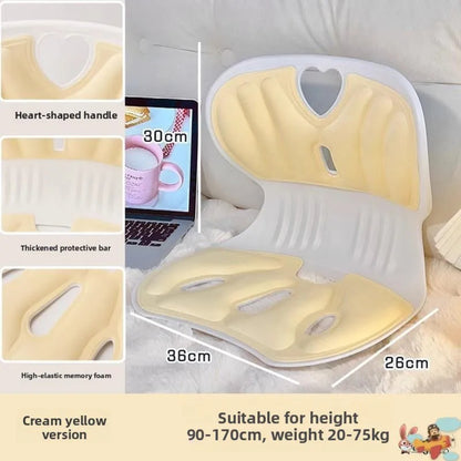 Ergonomic Lumbar Support Cushion – Posture Correcting Backrest Pillow for Adults' Office Chairs & Home Seating