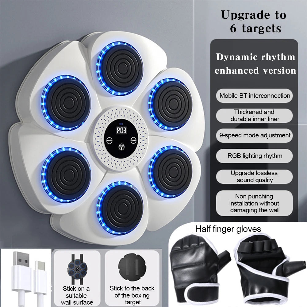 Music Boxing Pad with Targeting Features – Ultimate Punch Machine for Boxing Fitness
