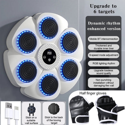 Music Boxing Pad with Targeting Features – Ultimate Punch Machine for Boxing Fitness