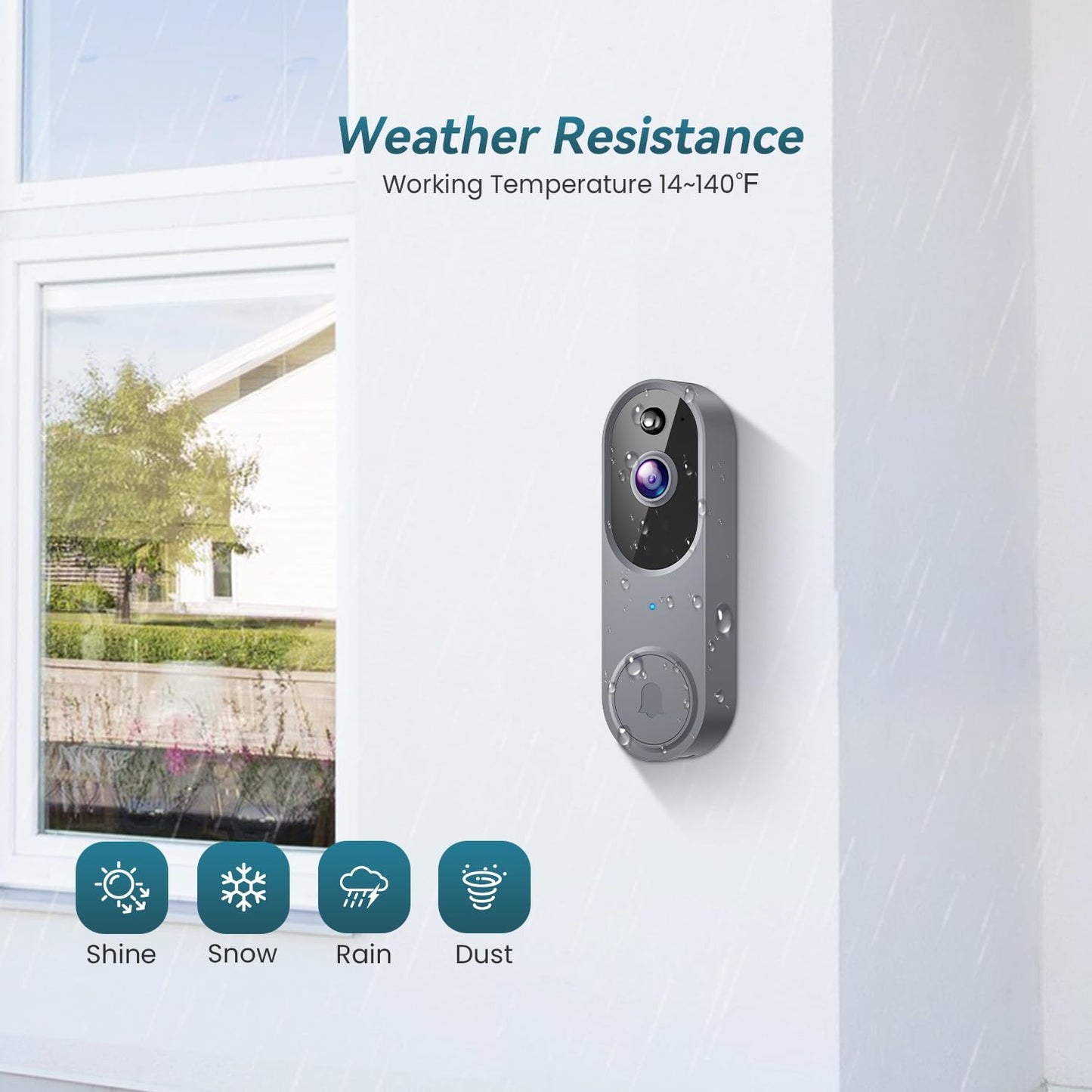 Smart Wireless Video Doorbell For Home Security And Visitor Monitoring 9044901495004-1
