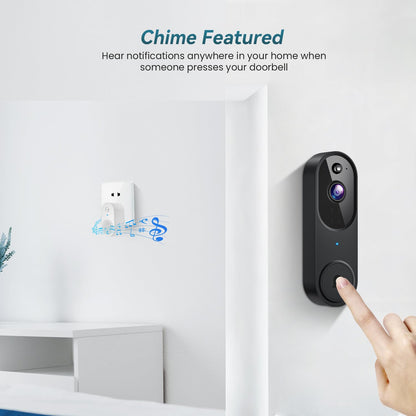 Smart Wireless Video Doorbell For Home Security And Visitor Monitoring 9044901495004-1