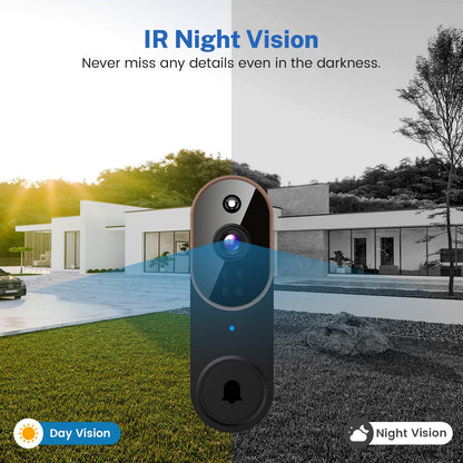 Smart Wireless Video Doorbell For Home Security And Visitor Monitoring 9044901495004-1