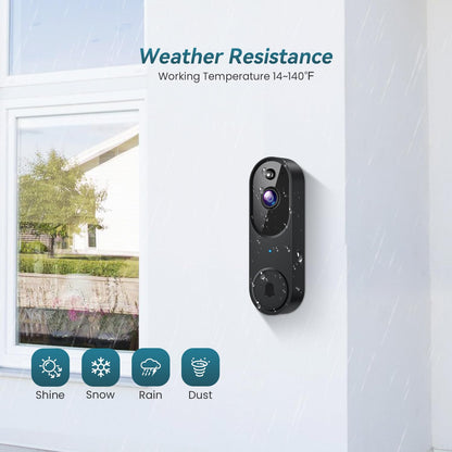 Smart Wireless Video Doorbell For Home Security And Visitor Monitoring 9044901495004-1