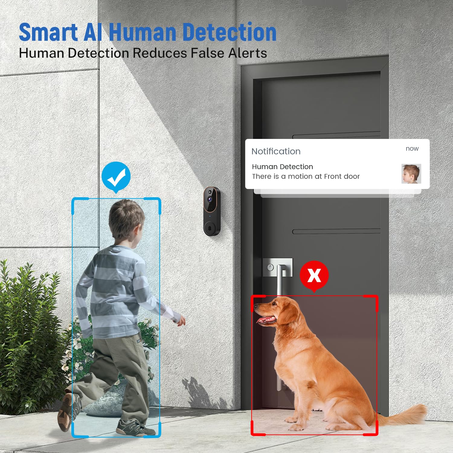 Smart Wireless Video Doorbell For Home Security And Visitor Monitoring 9044901495004-1