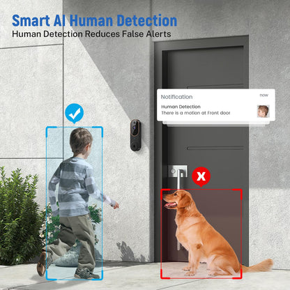 Smart Wireless Video Doorbell For Home Security And Visitor Monitoring 9044901495004-1