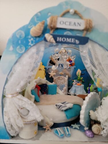 3D Under The Sea Ocean & Fish Room Tent Doll House For Children photo review