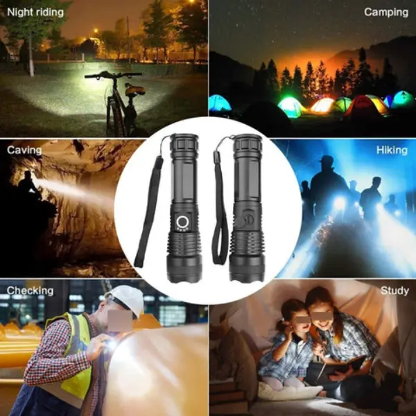 90000 Lumens Xlamp Xhp70.2 Most Powerful Led Flashlight5