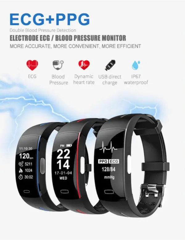 Blood Pressure Smart Watch And Heart Rate Monitor