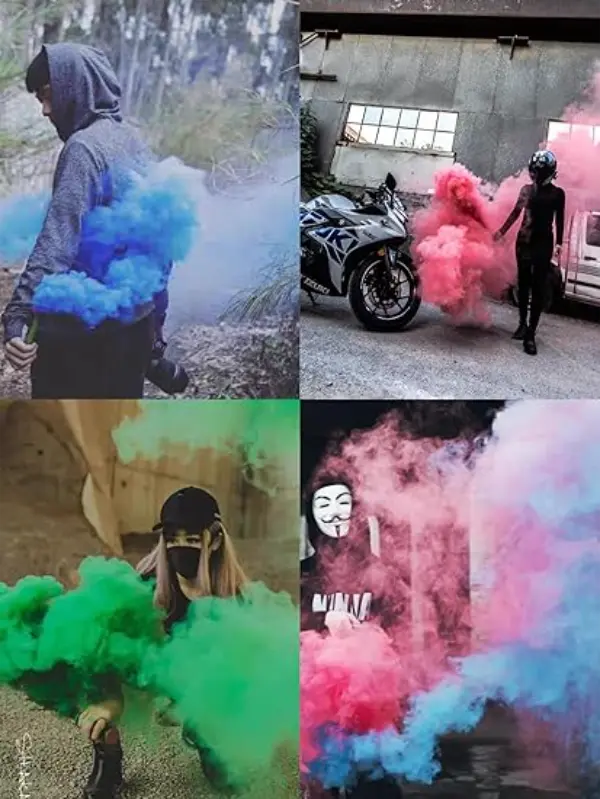 Colored Smoke Bombs Smoke Granade For Photography Props Smoke Effect