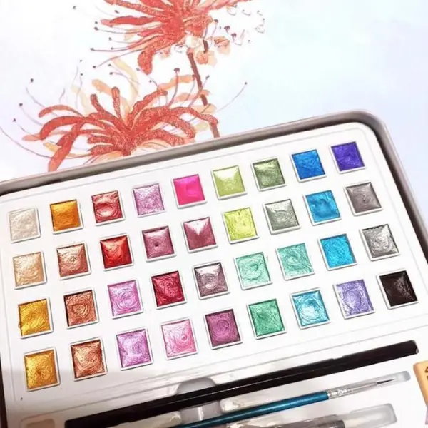 Glitter Metallic Watercolor Set -123648 Color