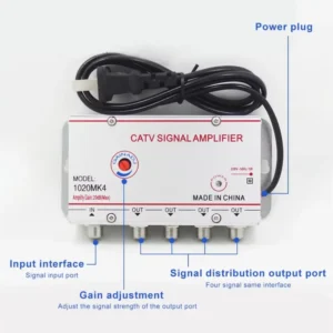 Universal Hdtv Digital Antenna Signal Amplifier Booster 20Db6