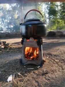 Folding Titanium Wood Stove photo review