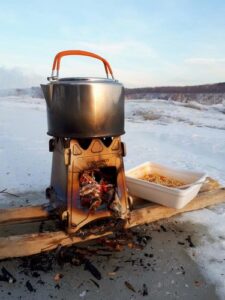 Folding Titanium Wood Stove photo review