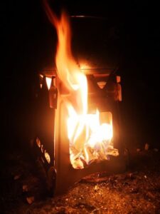 Folding Titanium Wood Stove photo review