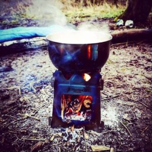 Folding Titanium Wood Stove photo review