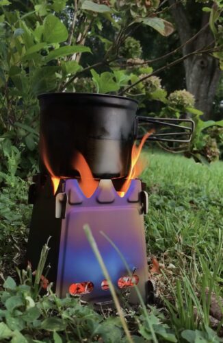 Folding Titanium Wood Stove photo review