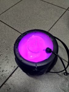 Halloween Witch Pot Smoke Machine Mist Maker photo review