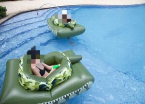 Pool Punisher Inflatable Tank Pool Float Pool Toys Pool Inflatables Swimming Pool Float photo review