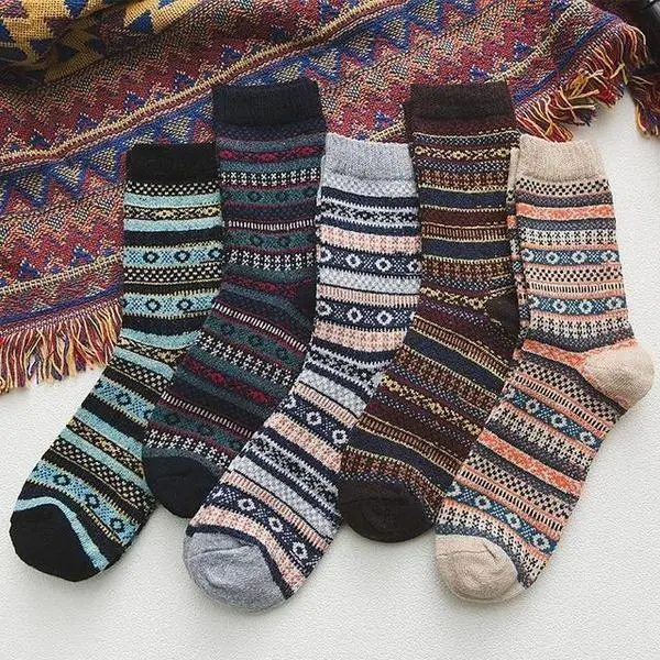 5 Pair Of Norwegian Winter Socks2