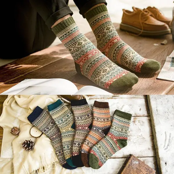 5 Pair Of Norwegian Winter Socks3