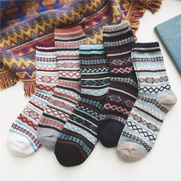 5 Pair Of Norwegian Winter Socks4