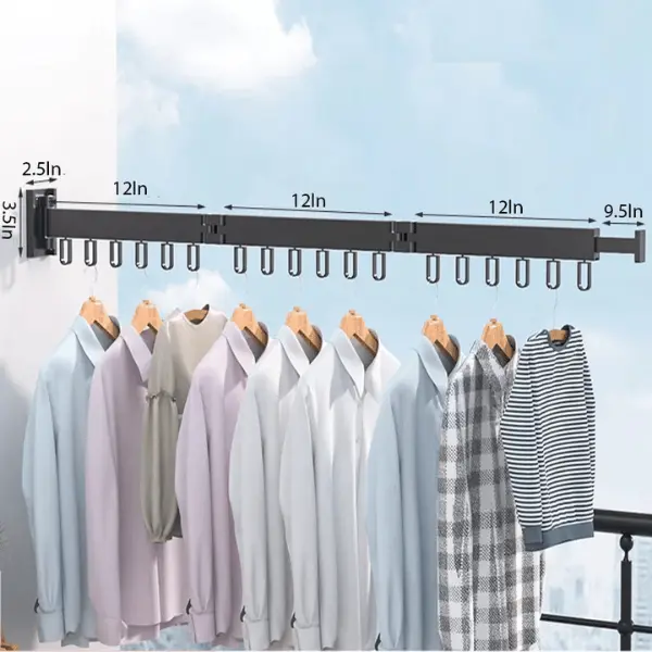 Wall Mounted Clothes Drying Rack5