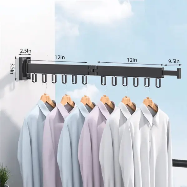 Wall Mounted Clothes Drying Rack6