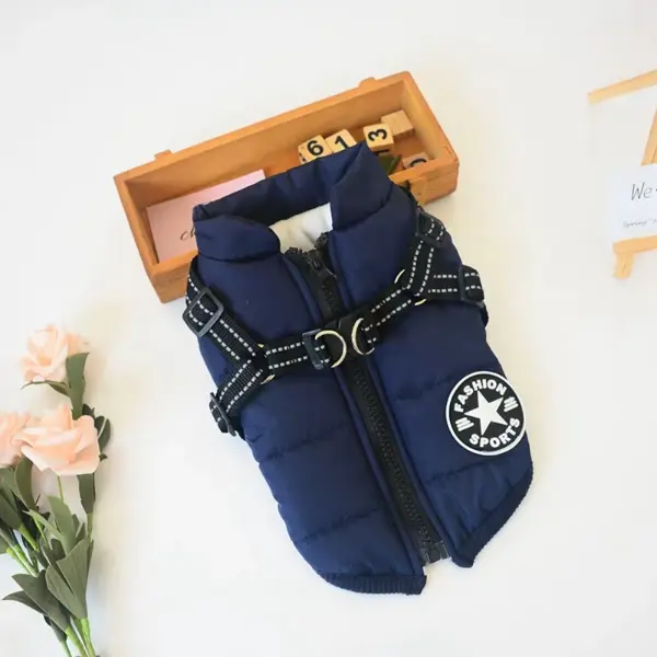 Winter Pet Jacket With Harness5