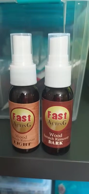 Wood Scratch Repair Spray 2pcs - Light and Dark photo review