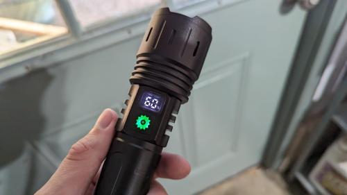 High Power LED Flashlight with Type-C USB Rechargeable photo review