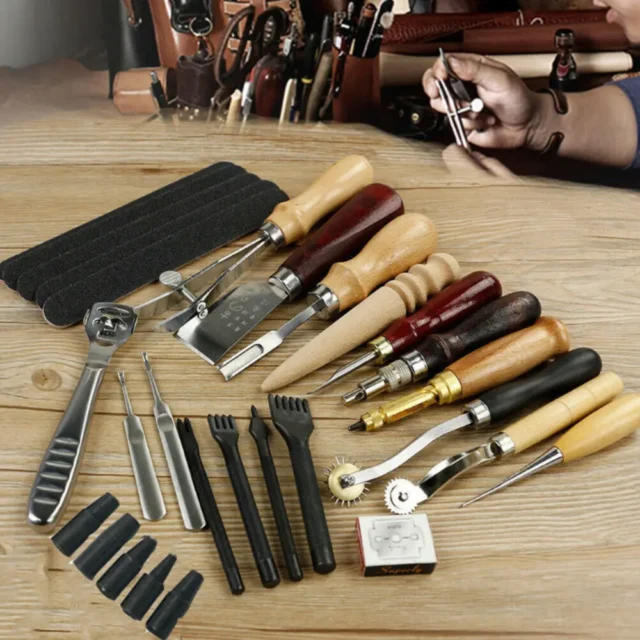 Leather Working Craft Tool Kit