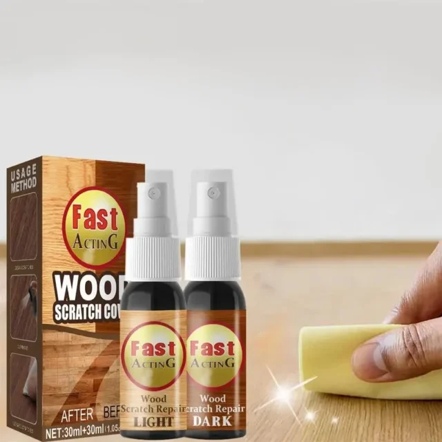 Wood Scratch Repair Spray 2pcs - Light and Dark