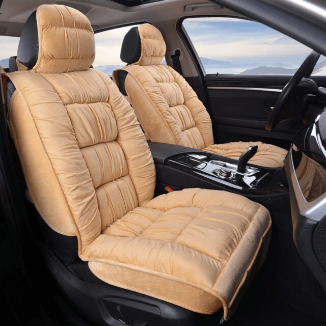 Plush Cotton Winter Car Seat Cover Cushion