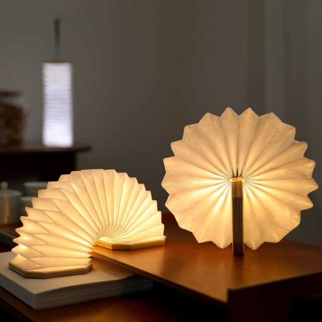 Foldable Wooden LED Light