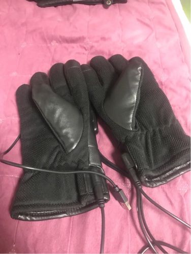 Winter USB Heated Touchscreen Gloves – Waterproof Motorcycle Riding photo review