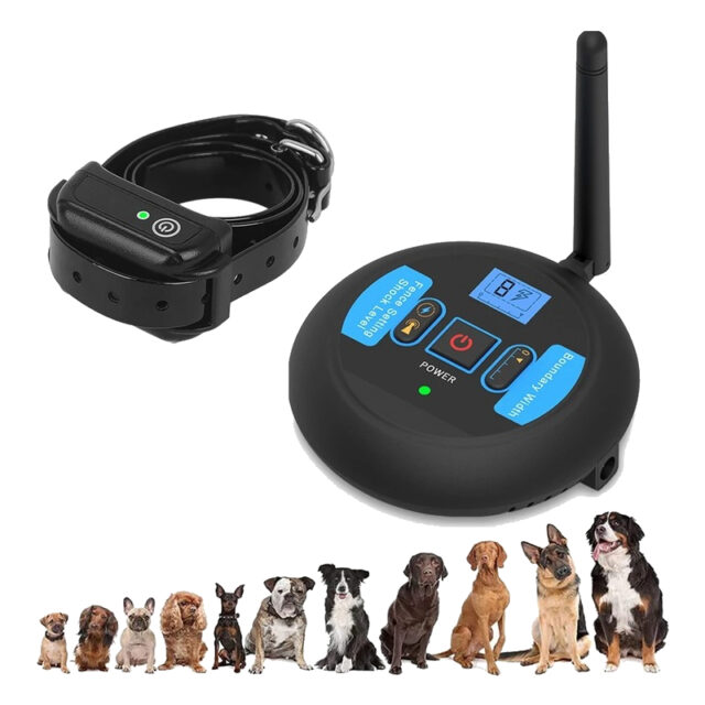 Wireless Electric Dog Fence with Waterproof Adjustable Shock Collar