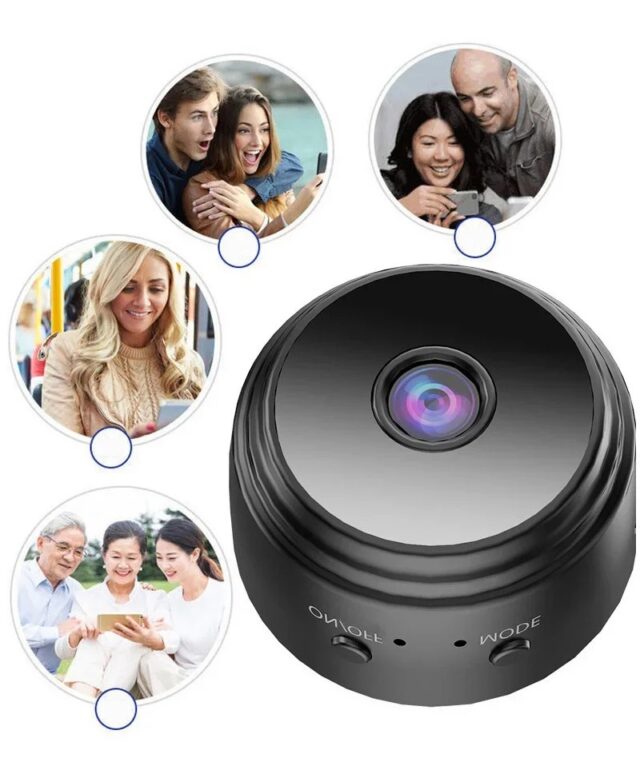 Mini 1080P WiFi Camera with Night Vision & Motion Detection