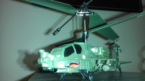 Remote-Controlled Military Helicopter Toy with Gyro Stabilization photo review