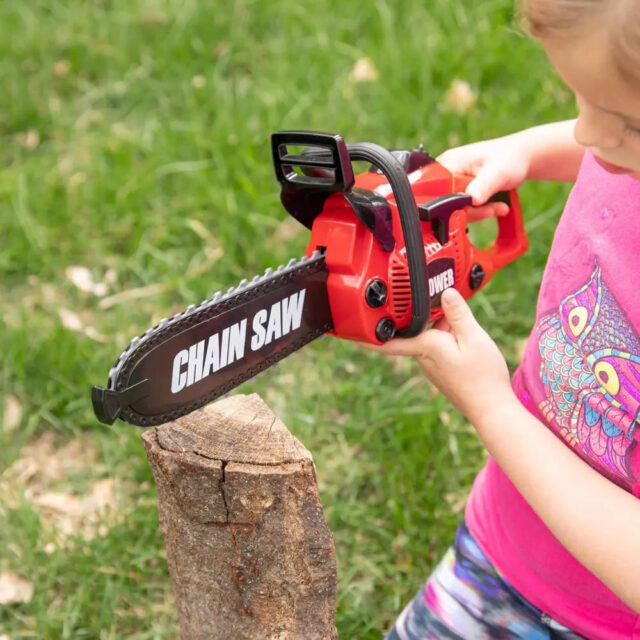 Electric Chainsaw Toy With Real Engine Sound